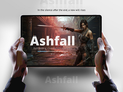 Ashfall - Post-Apocalyptic concept design game ui ux