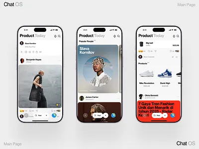 Product today ai dashboard design homepage illustration interface ios iphone mobile profile shop shopping social