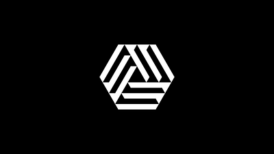 Abstract Rotating Hexagon Logo for Sale abstract behance black and white branding branding and identity clean design dribbble graphic design grid hexagon identity logo logo design logo mark minimal modern saas tech visual identity