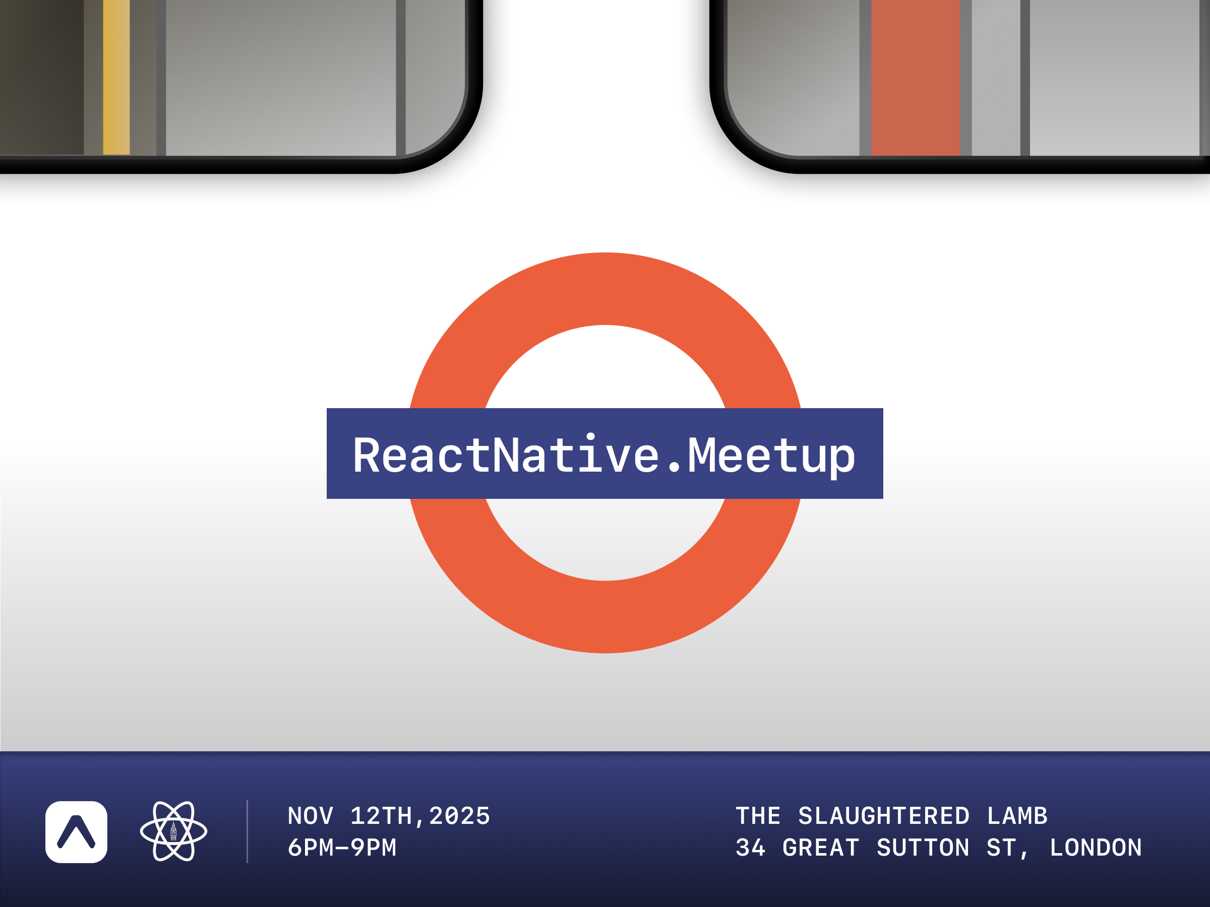 London React Native meetup branding conf dev london meet meetup react uk