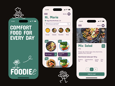 Foodiee: Gamified food delivery app UI app design app interface behavioral design delivery app engagement design food app food delivery food ordering food service app food tech gamified ux loyalty program mobile app mobile design online food product design restaurant app ui design user retention ux design