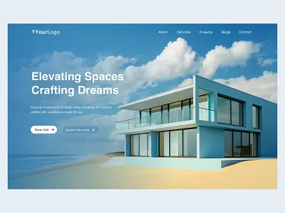 Property Hero Section branding game graphic design hero section illustration property website ui ui design uiux design ux ux design web design website website gero website hero section