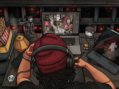 Art is not Crime (Comic) biography comic digital painting illustration truestory typography vector