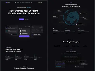 AI Commerce Platform Website: Revolutionizing Retail Automation automation commerce commerce platform dark dashboard design ecommerce ecommerce platform illustration klfn landing page product design saas saas landing page saas web saas web design saas web marketing uiux web design website