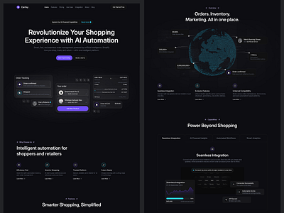 AI Commerce Platform Website: Revolutionizing Retail Automation automation commerce commerce platform dark dashboard design ecommerce ecommerce platform illustration klfn landing page product design saas saas landing page saas web saas web design saas web marketing uiux web design website