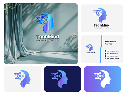 MindTech Logo Design 3d branding graphic design logo motion graphics