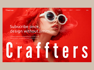 Craffters Hero Section brand design branding graphic design illustration logo design strong ui uiux uiux design ux visual design web design web development website website design website trend 2026