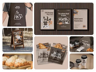 Branding & Packaging Design for Kohi House brand brand guide brand identity brand studio branding cafe coffee coffee shop design drink espresso graphic design identity design label logo menu designn packaging packaging design print restaurant branding