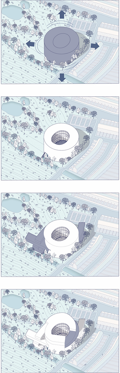 IRELAND COMUNITY CENTRE 3d animation architect architecture art design diagram graphic design illustration map minimal panel post production render rendering thesis vector vector art