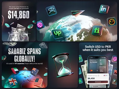 SadaBiz / FinTech App - Branding & Marketing branding graphic design social media