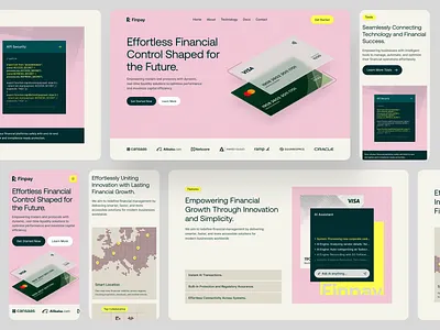 Finpay - Finance SaaS Responsive Landing Page b2b bank app bank card banking cansaas clean design fintech interface landingpage minimalist mobile mobile app modern design payment responsive responsive landing page saas ui ux