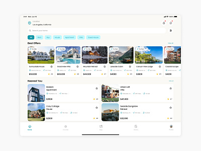 HabiSpace - Real Estate App Tablet Version figma mobile app mobile app design real estate real estate app real estate app ui real estate app ui design responsive design ui ui design ui designer uiux uiux design uiux designer ux ux design ux designer