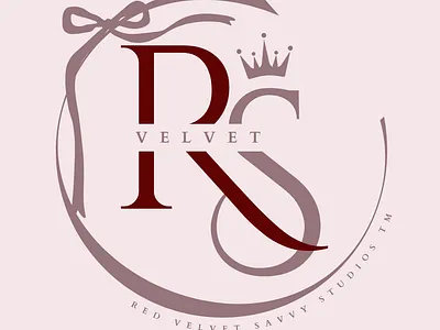 ✦ Red Velvet Savvy Studios Logo ✦ branddesign branding clean creativestudio design graphic design illustration logo luxury luxurybrand