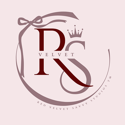 ✦ Red Velvet Savvy Studios Logo ✦ branddesign branding clean creativestudio design graphic design illustration logo luxury luxurybrand