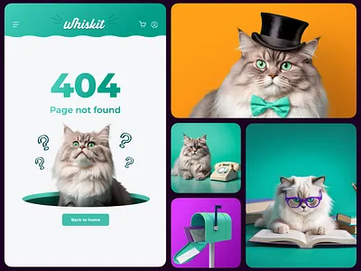 Whiskit Cat Food - Branding & UI/UX branding cat food graphic design ui ux web design