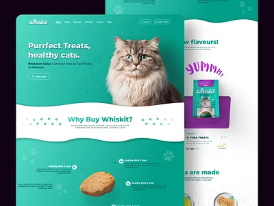 Whiskit Cat Food - Branding & UI/UX branding graphic design ui ui ux ux web design
