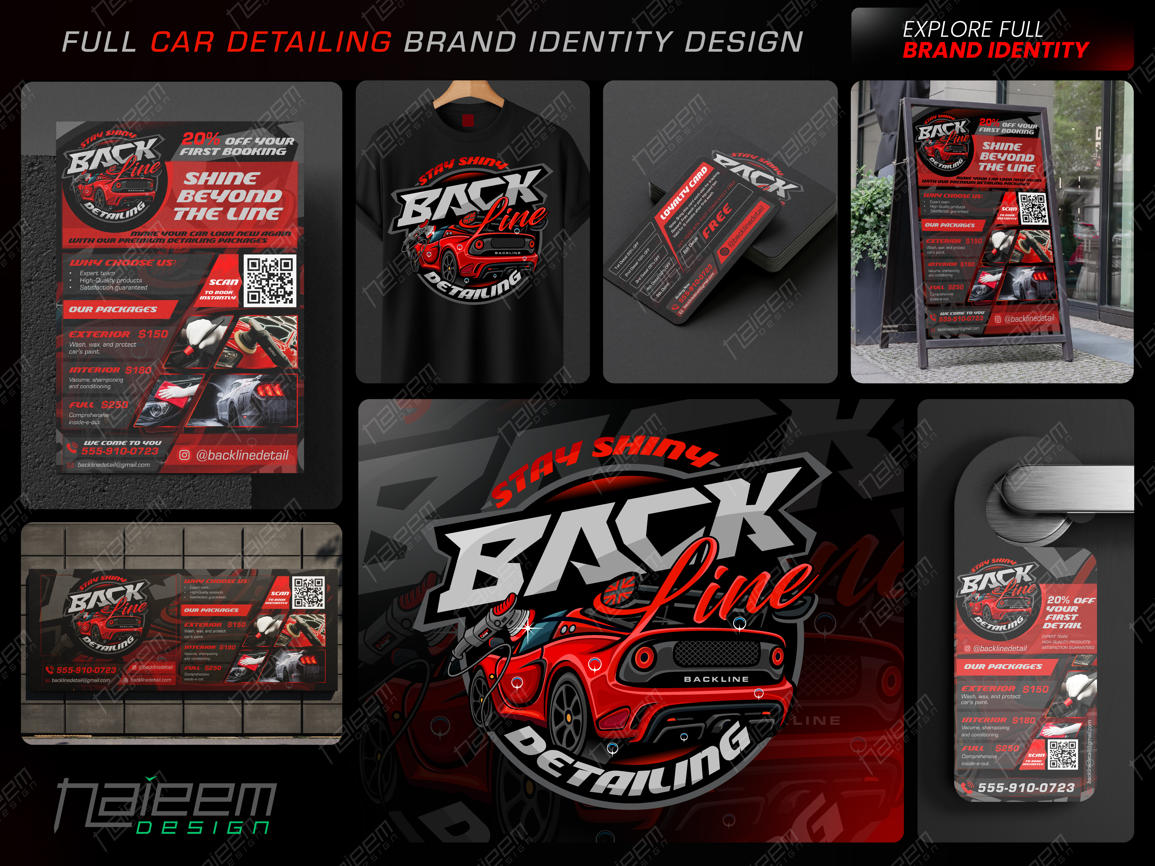 Example of Full Car Detailing Brand Identity Design