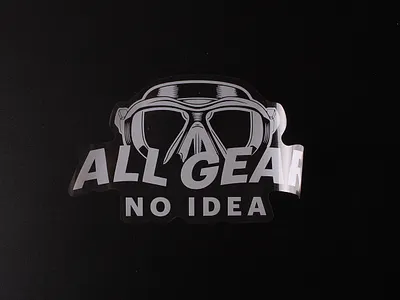 All Gear No Idea Branding Custom Bumper Stickers custom bumper stickers