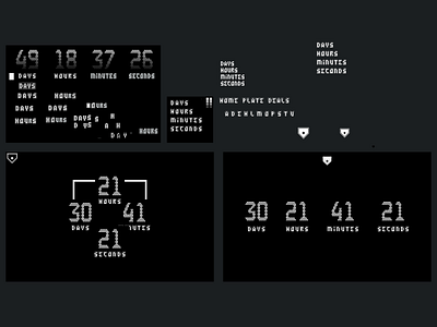 Home Plate Deals Countdown Visuals 2026 baseball branding countdown deals flat graphic design greyscale home home plate deals logo mlb opening day plate season sports typogra typography ui ux