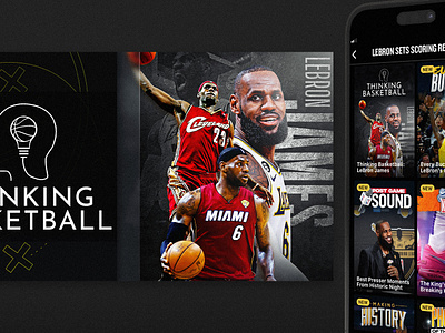 Thinking Basketball - LeBron James adobe photoshop app basketball creative design graphic design lebron james legend nba photoshop record typography