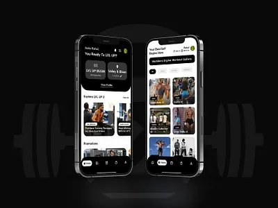 Lvl Up Fitness Solutions app development branding fitness app fitness apparel shopping flutter