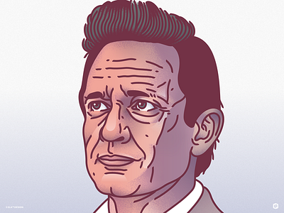 Johnny Cash art artwork design digital illustration graphic design illustration portrait tribute
