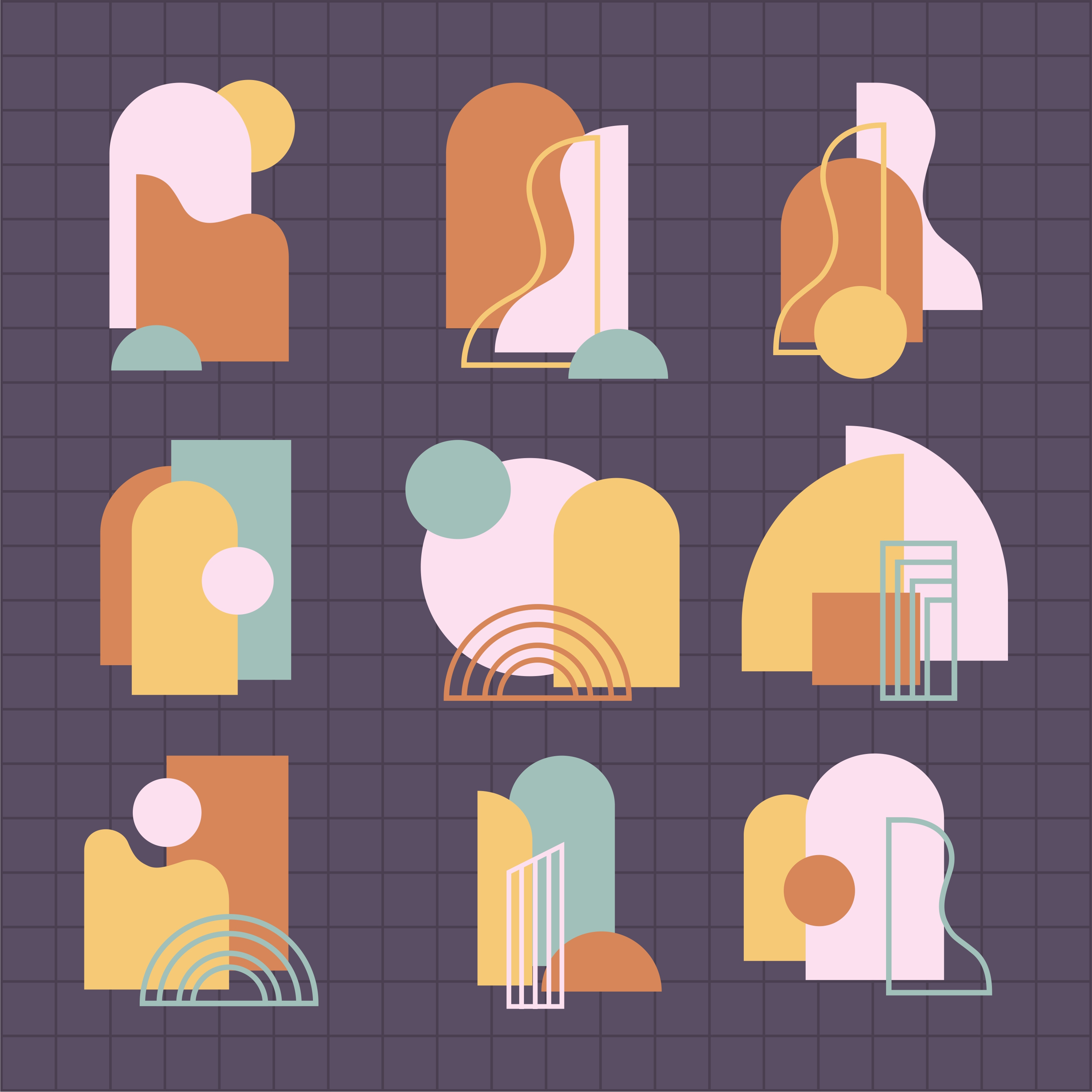 a pack of decoration element background decoration element hand drawn