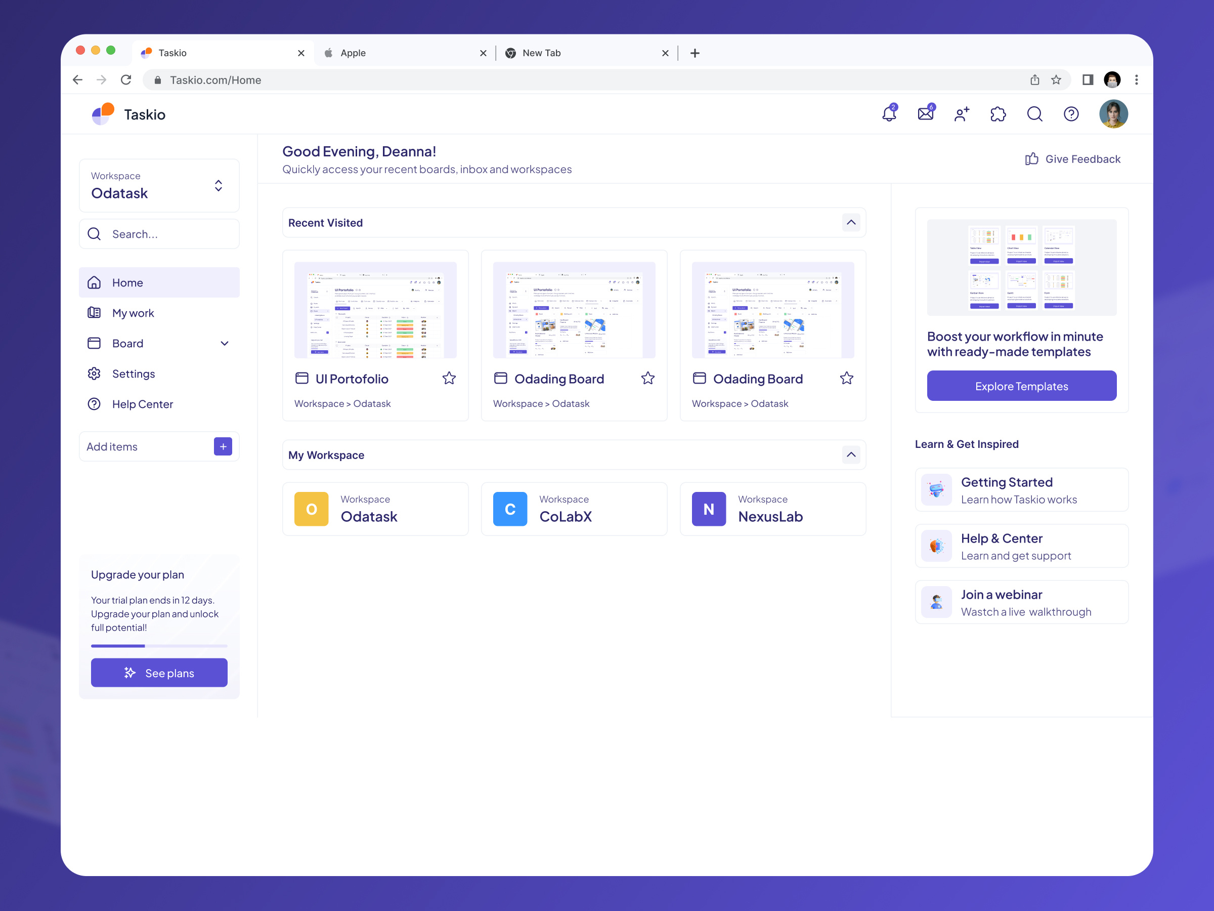 Example of Dashboard Design Services