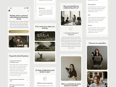 Corporate Media Production Website app corporate design interface media photography service ui videography web