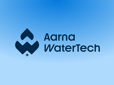Aarna WaterTech Logo Presentation app design creative studio design agency design studio digital agency interaction design portfolio showcase product design prototype ui design ui ux ux design web design website redesign wireframe