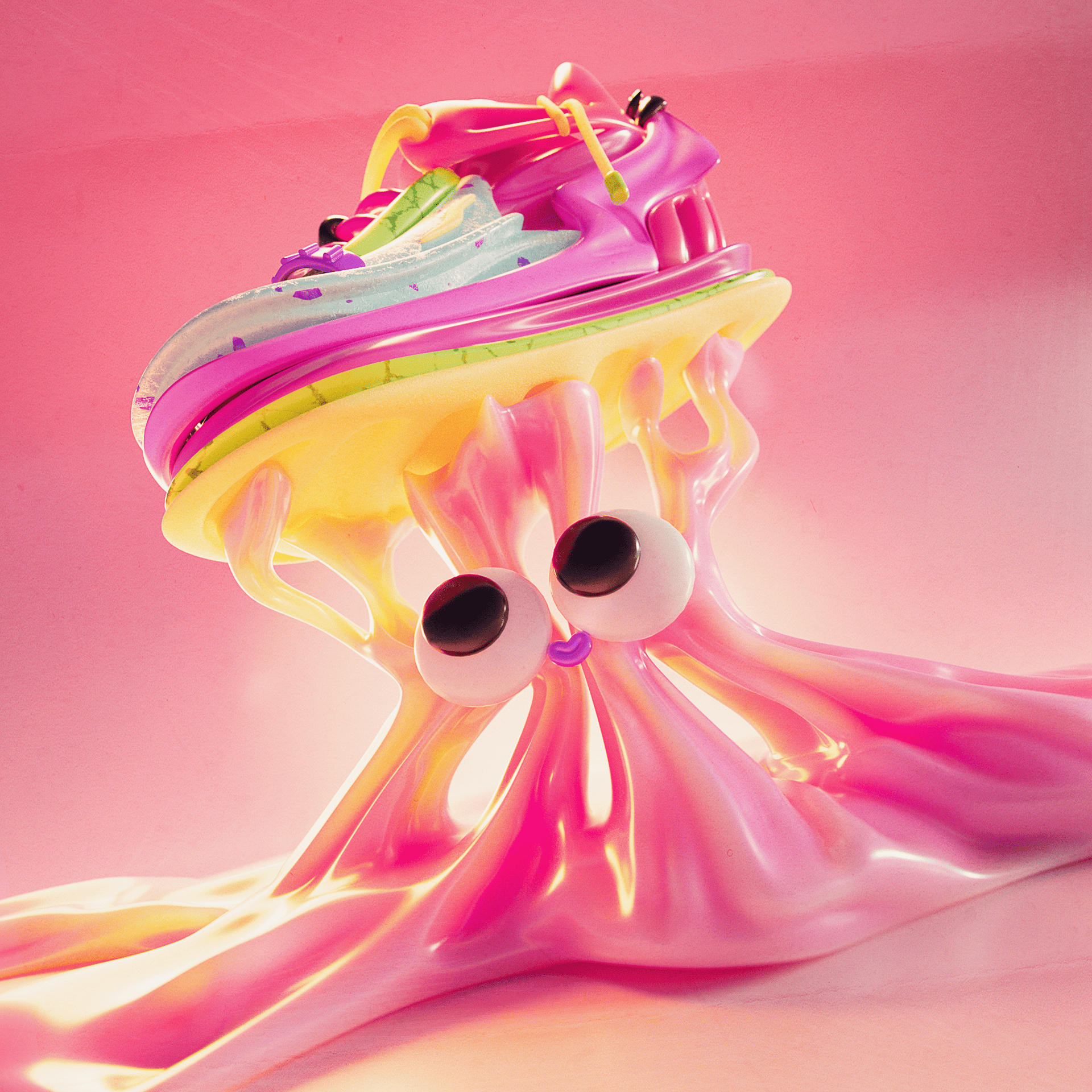 Letter Ж — 3D Alphabet Series 3d alphabet c4d candy character design glossy gum lighting playful redshift render stylized visualseries