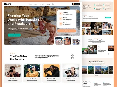Creative Photography Landing Page Design creativedesign inspiration landingpage minimaldesign modernui photographer photography photographywebsite photoportfolio portfolio studio ui uidesign uxdesign webdesign