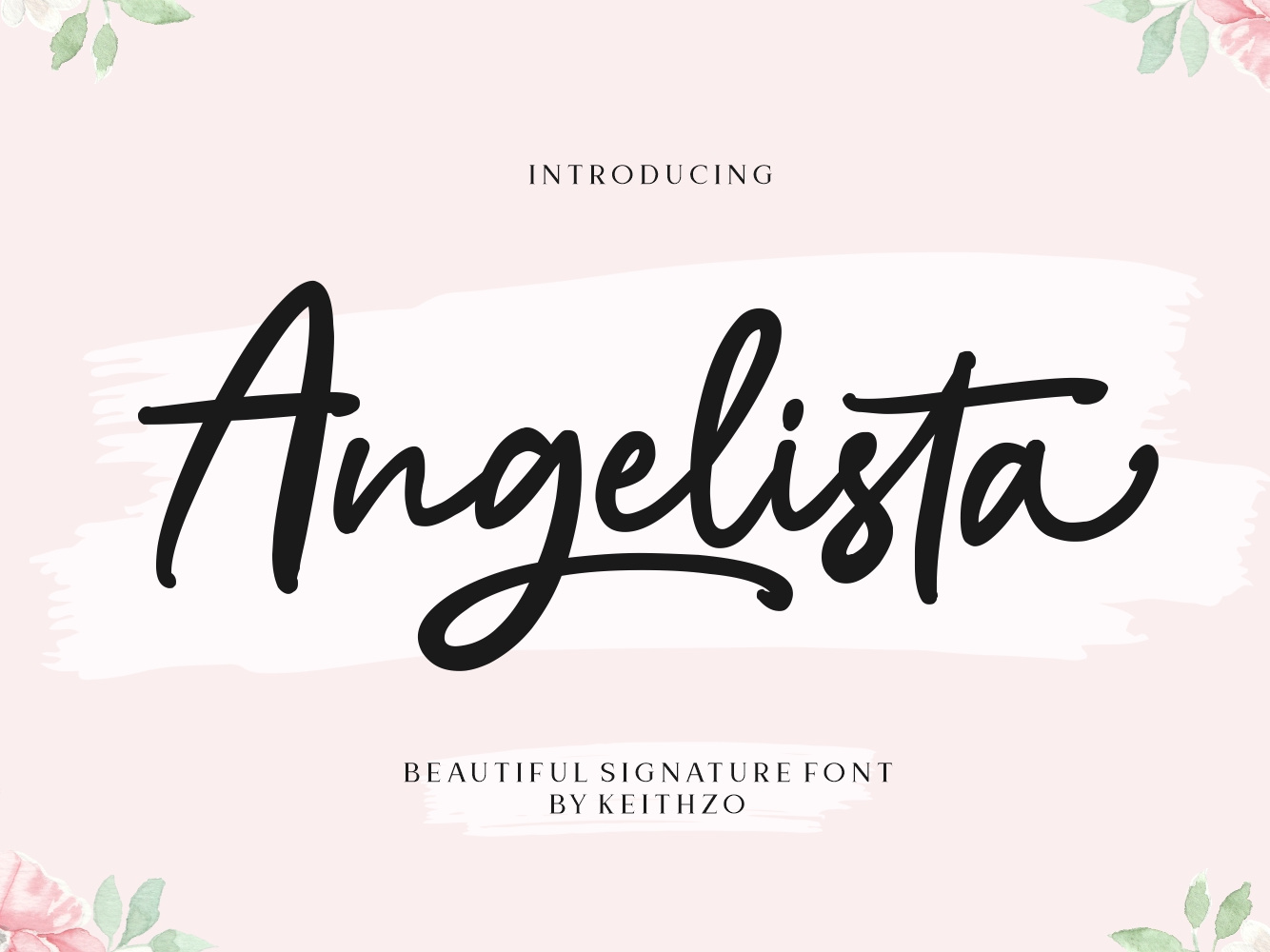 Angelista - Signature Font by Keithzo on Dribbble