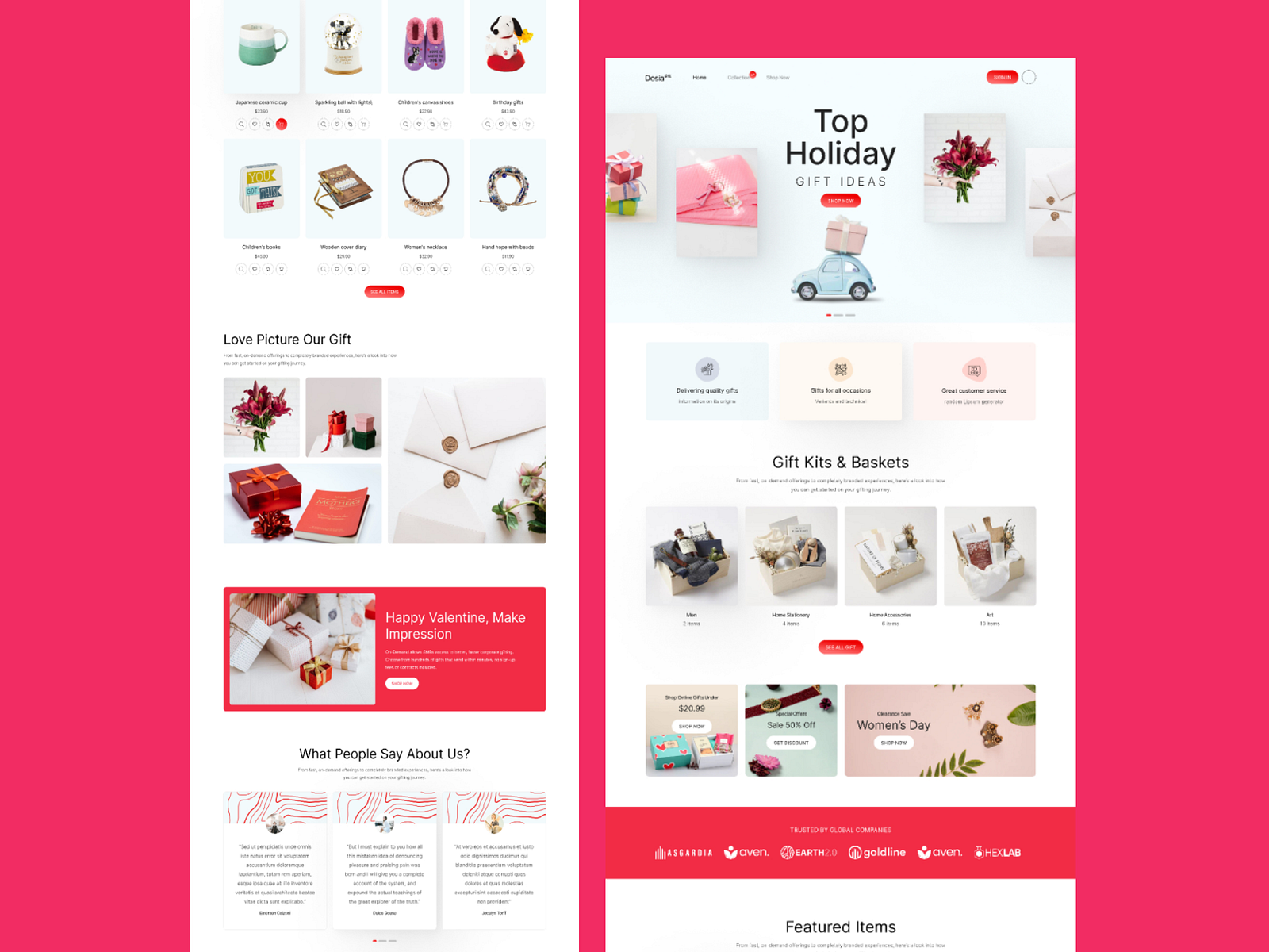 Gift Solution UI Template by Elmous - Your Digital Partner on Dribbble