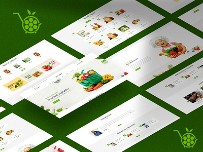 🍏 Modern E-commerce Web Design – Fresh, Fast & Fully Optimized animation branding design graphic design illustration logo motion graphics ui ux vector