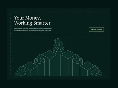 Finance AI Hero Section ai finance framer graphic design hero section landing page ui ux web design