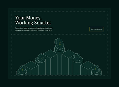 Finance AI Hero Section ai finance framer graphic design hero section landing page ui ux web design
