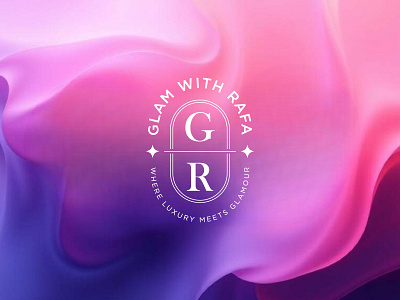 Beauty, Cosmetics - Glam With Rafa logo design bags beauty branding circle logo cosmetics fashion g logo glam with rafa husainahmed jewellery lasthusain logo luxury r logo round based logo shoes symbol unique vintage logo womens