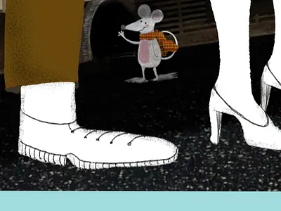 A Mouse on the A Train is currently being illustrated. branding design graphic design illustration logo typography