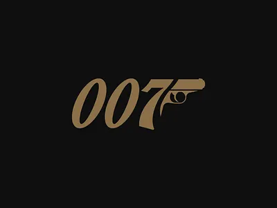007 - James Bond 007 brand branding cinema creative design designer graphic design james bond logo logotype movie