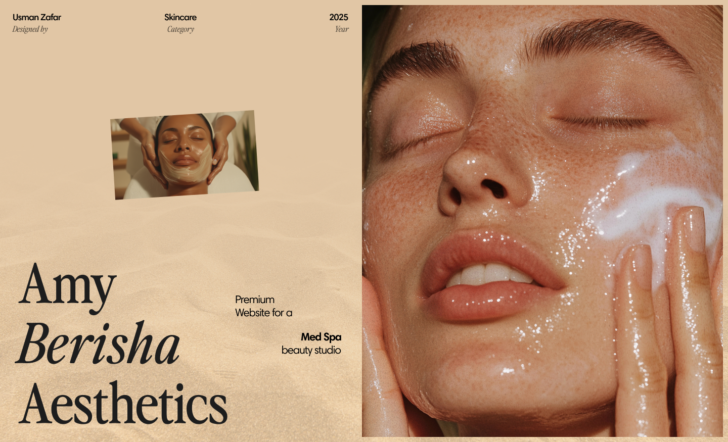Skincare Website beauty branding design figma graphic design illustration landing page logo mobile skincare ui ui ux ux