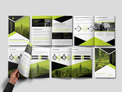 Construction Company Profile/Magazine/Report Design annual report architecture bifold booklet branding brochure building business business identity catalog company profile construction identity leaflet magazine marketing promotion proposal report design