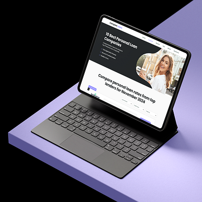 Compare Loans Website borrow branding clean compare loans design finance interest landing page loan rates loan term logo modern money pay payments rate uiux webflow