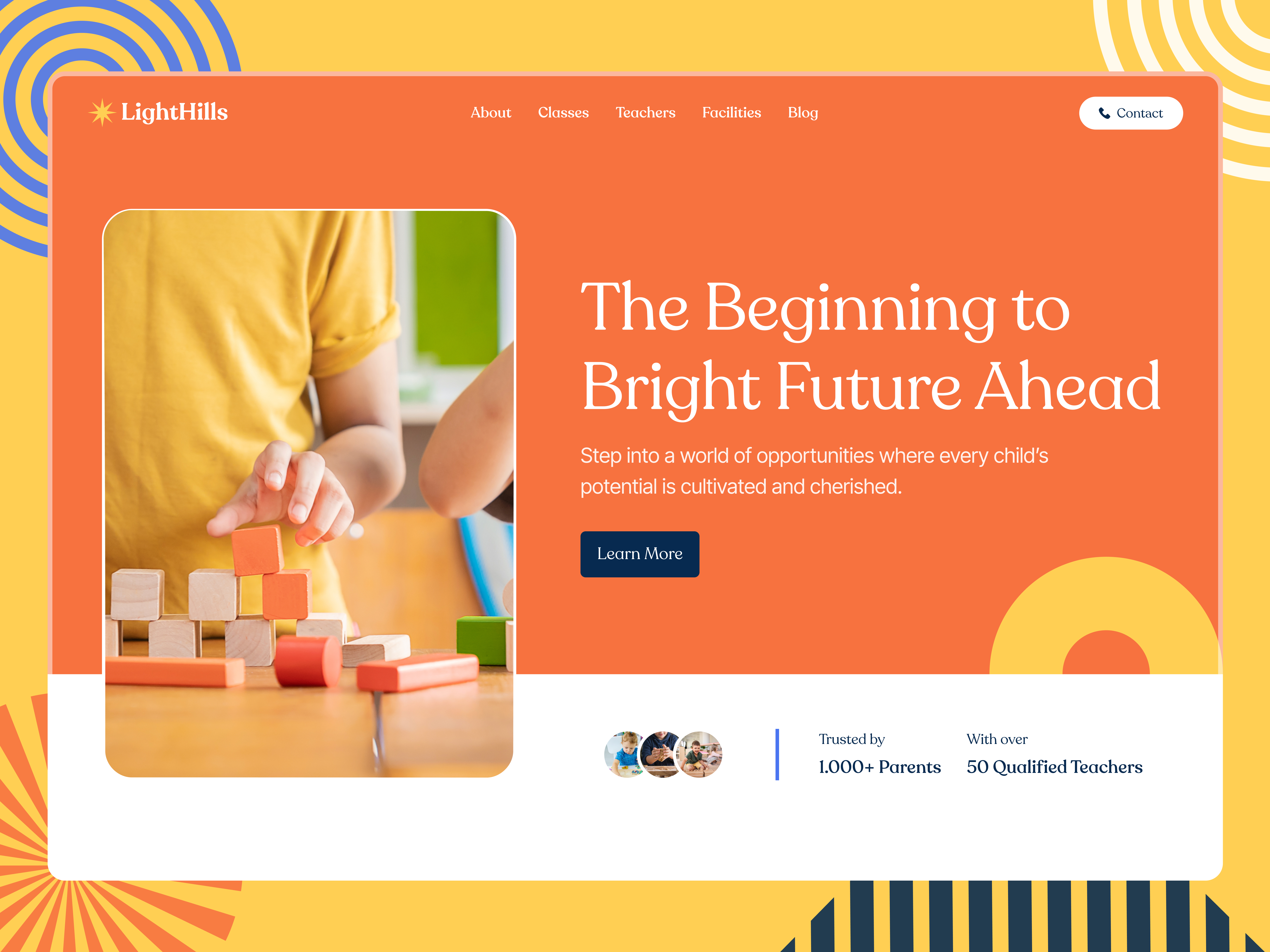 Elementary School Website Design by Abdul Saboor on Dribbble