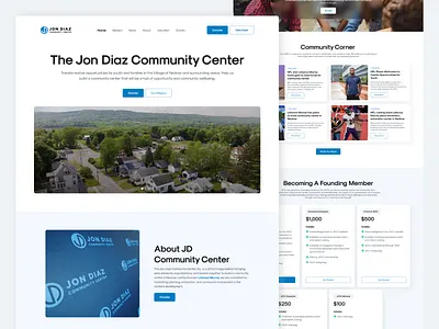 Community Landing Page Design design desktop design figma graphic design illustration landing page landing page design minimal modern simple ui ui design uiux website design