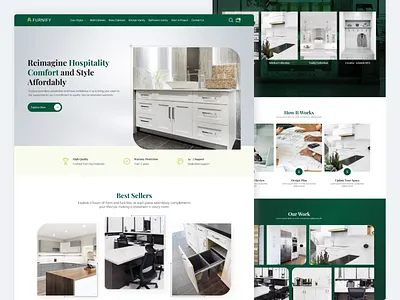 Furniture Landing Page Design aesthetic app ui design figma furniture design hero section homepage design illustration modern simple ui ui design uiux website design