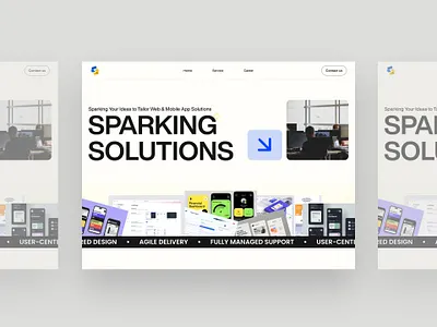 Hero Section Design app design app ui branding design figma hero section homepage illustration logo modern design ui ui design uiux