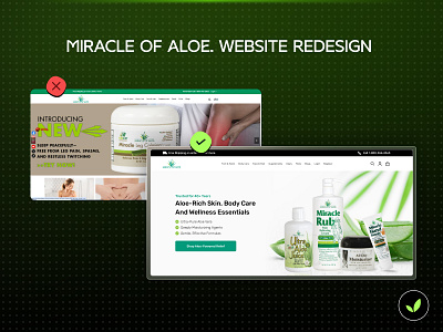 Aloe Vera Wellness Ecommerce Website Redesign – UX/UI Case Study aloe vera website case study ecommerce responsive ui skincare uiux ux improvements ux ui redesign web design web design case study website website development websiteredesign welllness wellness ecommerce