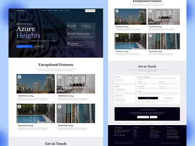 Real Estate - Website UI/UX Design design figma figma design landing page landing page design real estate real estate website ui uiux design ux web design website website design