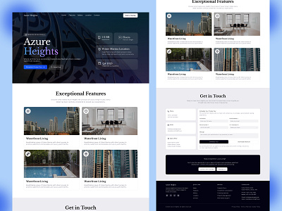 Real Estate - Website UI/UX Design design figma figma design landing page landing page design real estate real estate website ui uiux design ux web design website website design